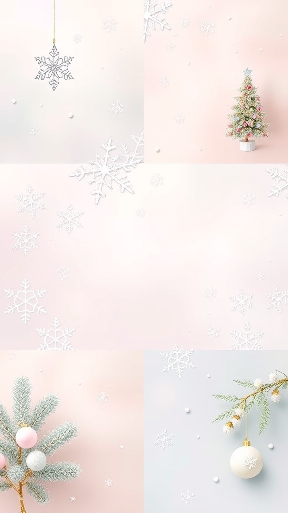 Pastel Christmas Wallpaper Aesthetic